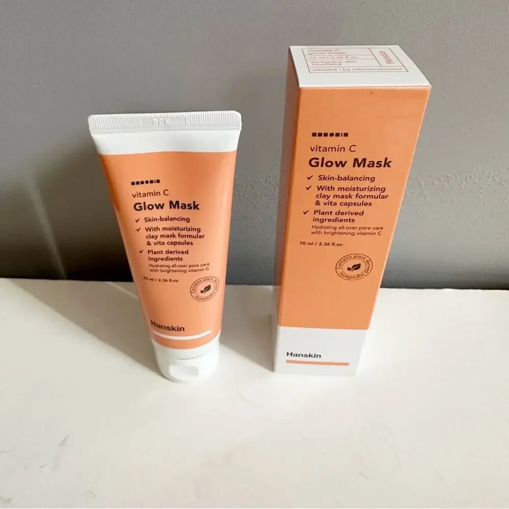 Hanskin Vitamin C Glow Mask Fabfitfun FFF NIB Sensitive Skincare 2.36 oz Skin